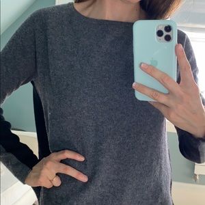 Knyt&lynk 100% cashmere sweater grey/ black S